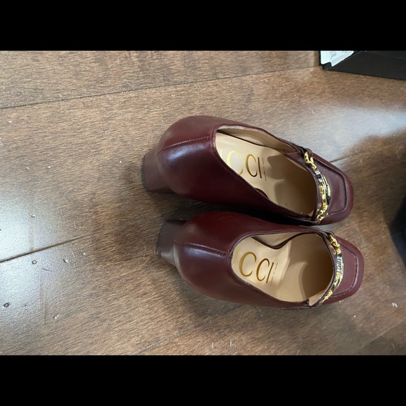 GUCCI burgundy women heel mules - Picture 5 of 7